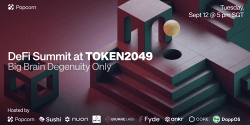 Fyde Treasury Will Be Attending the Token2049 Event in Singapore